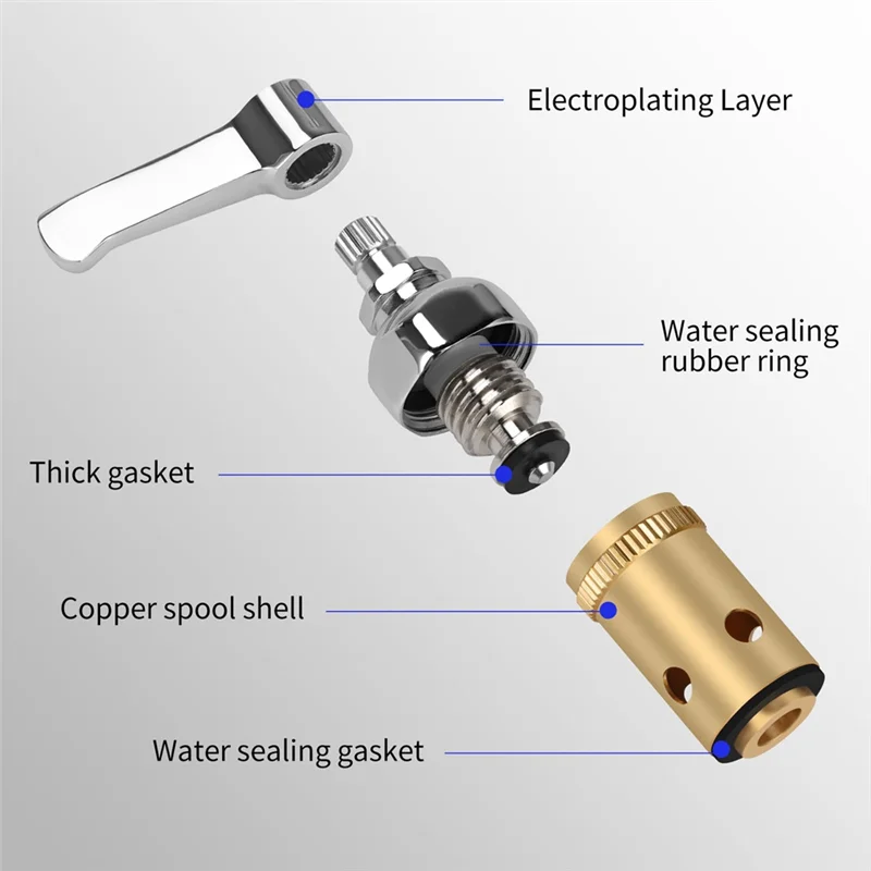 Комплект шпинделя латунного смесителя AFOURT-T&S, детали смесителя для коммерческого смесителя, заменяет 002713-40 и 002714-40 
Комплект шпинделя латунного смесителя AFOURT-T&S, детали смесителя для коммерческого смесителя, заменяет 002713-40 и 002714-40