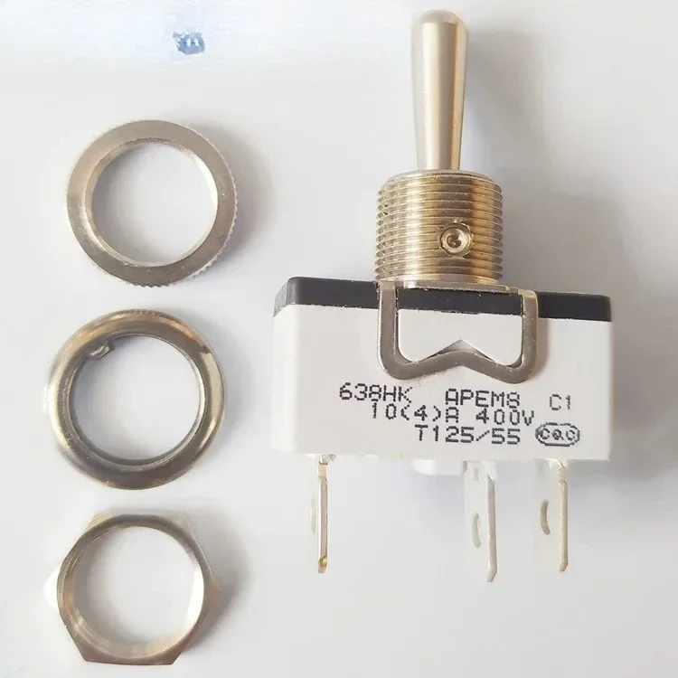 2PCS 638H/2K APEM three pin three gear unilateral reset button switch ON-OFF - (ON) shake head switch waterproof
2PCS 638H/2K APEM three pin three gear unilateral reset button switch ON-OFF - (ON) shake head switch waterproof