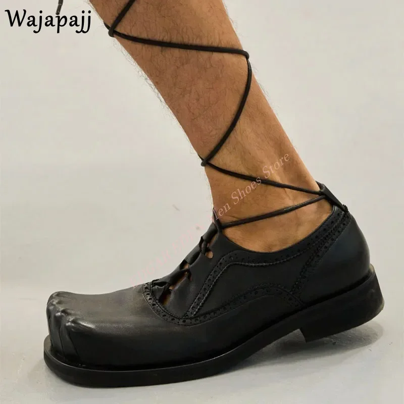 Men's Soft Leather Lace Up Black White Green Metal Paw Decoration Head Slipper Shoes Summer Spring Men's Stylish Leisure Shoes
Men's Soft Leather Lace Up Black White Green Metal Paw Decoration Head Slipper Shoes Summer Spring Men's Stylish Leisure Shoes