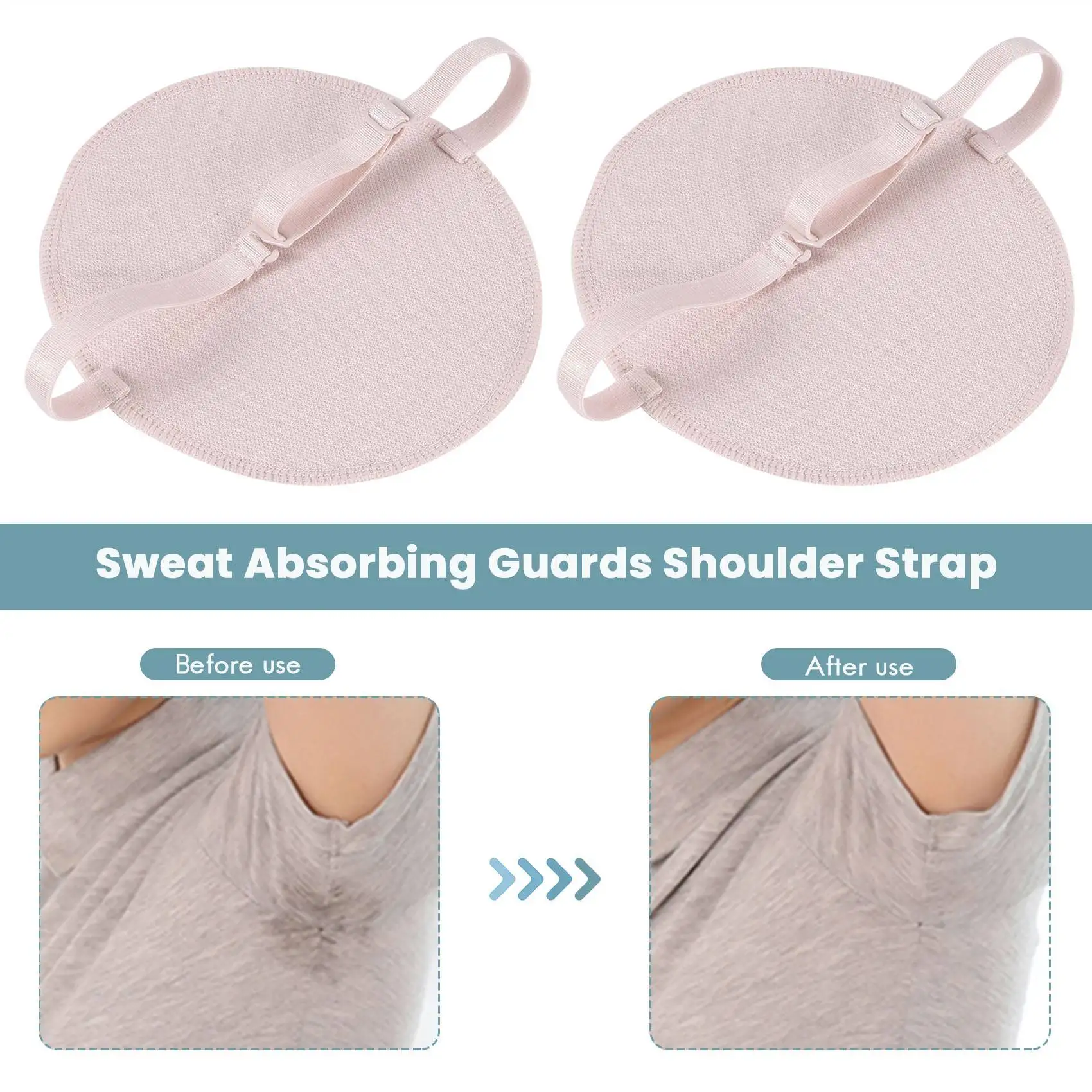 A47F-1 Pair Underarm Sweat Shield Pad Washable Armpit Sweat Absorbing Guards Shoulder Strap Reusable Underarm Sweat Pad Summer S
A47F-1 Pair Underarm Sweat Shield Pad Washable Armpit Sweat Absorbing Guards Shoulder Strap Reusable Underarm Sweat Pad Summer S
