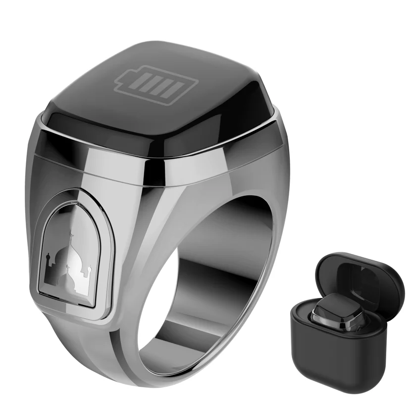 Smart Tasbih Zikr Ring Prayer Time Reminder Digital Display Waterproof Metal Muslim Smart Rings with Charging Case
Smart Tasbih Zikr Ring Prayer Time Reminder Digital Display Waterproof Metal Muslim Smart Rings with Charging Case