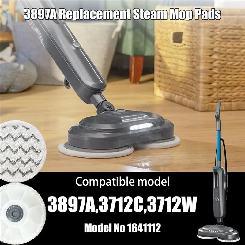 A93Z Mop Pads For Bissell Spinwave Smartsteam Scrubbing Steam Mop 3897A 3712C 3712W Rotating Mop Replacement Pads
A93Z Mop Pads For Bissell Spinwave Smartsteam Scrubbing Steam Mop 3897A 3712C 3712W Rotating Mop Replacement Pads