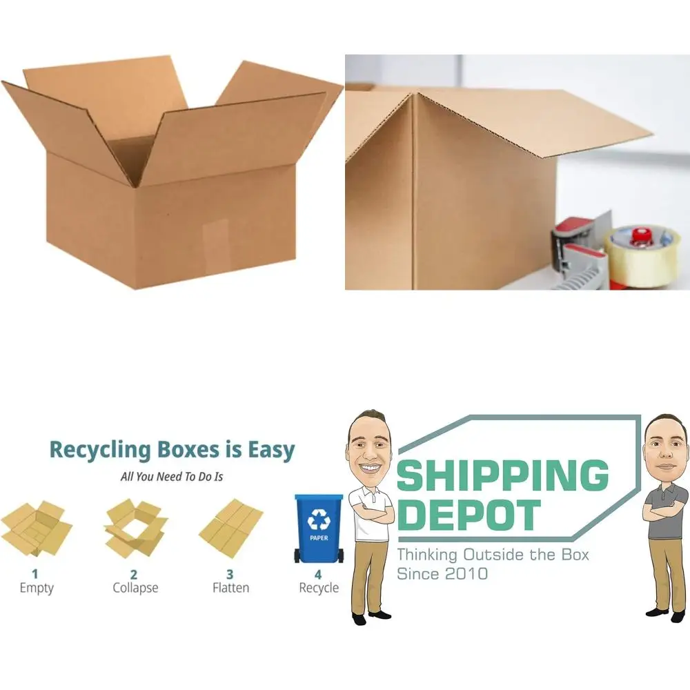 100 Pack 12x12x6 Heavy Duty Cardboard Boxes for Shipping, Packing, and Moving
100 Pack 12x12x6 Heavy Duty Cardboard Boxes for Shipping, Packing, and Moving
