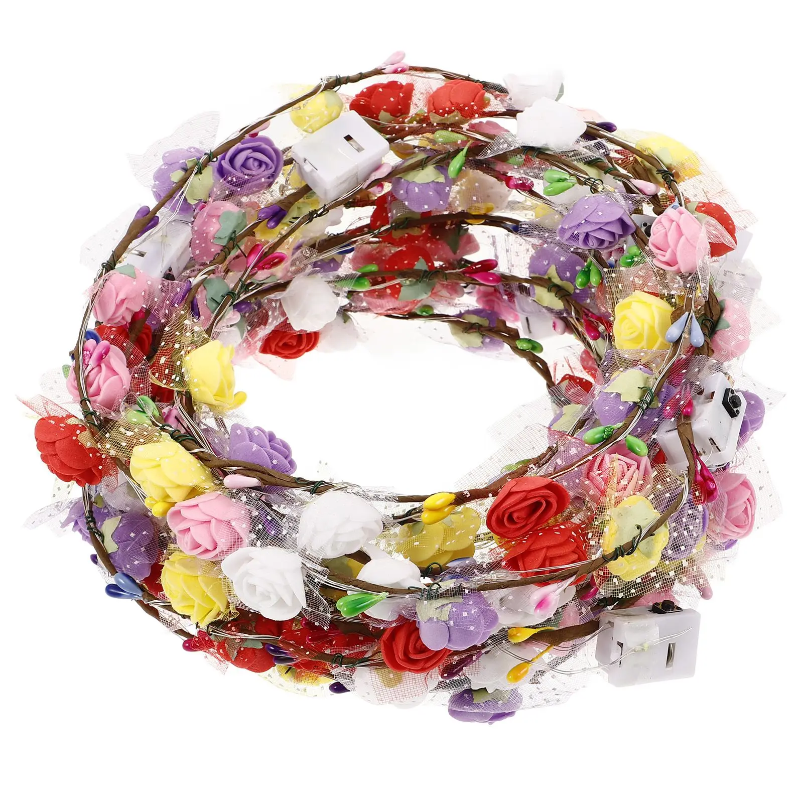 14 Pcs Glowing Garland Headdress Bands Multicolor Flower Led Light Hair Crown Headband Flash Crowns Headbands Bride Wreath
14 Pcs Glowing Garland Headdress Bands Multicolor Flower Led Light Hair Crown Headband Flash Crowns Headbands Bride Wreath