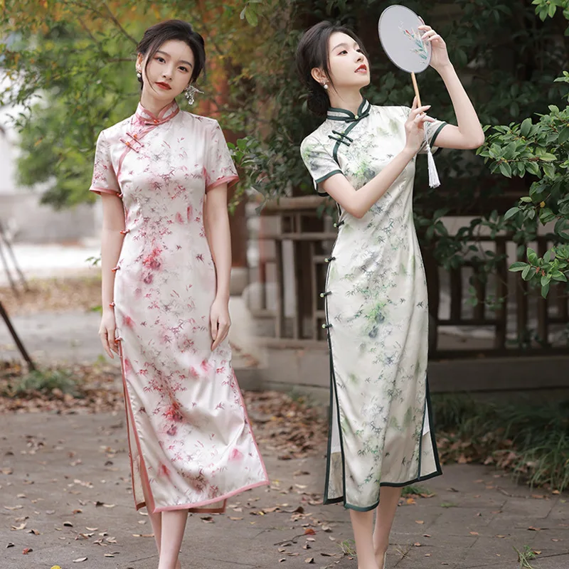 Yourqipao High-end Cheongsam Chinese Style Retro Spring and Summer Women's Clothing Daily Qipao Dress
Yourqipao High-end Cheongsam Chinese Style Retro Spring and Summer Women's Clothing Daily Qipao Dress