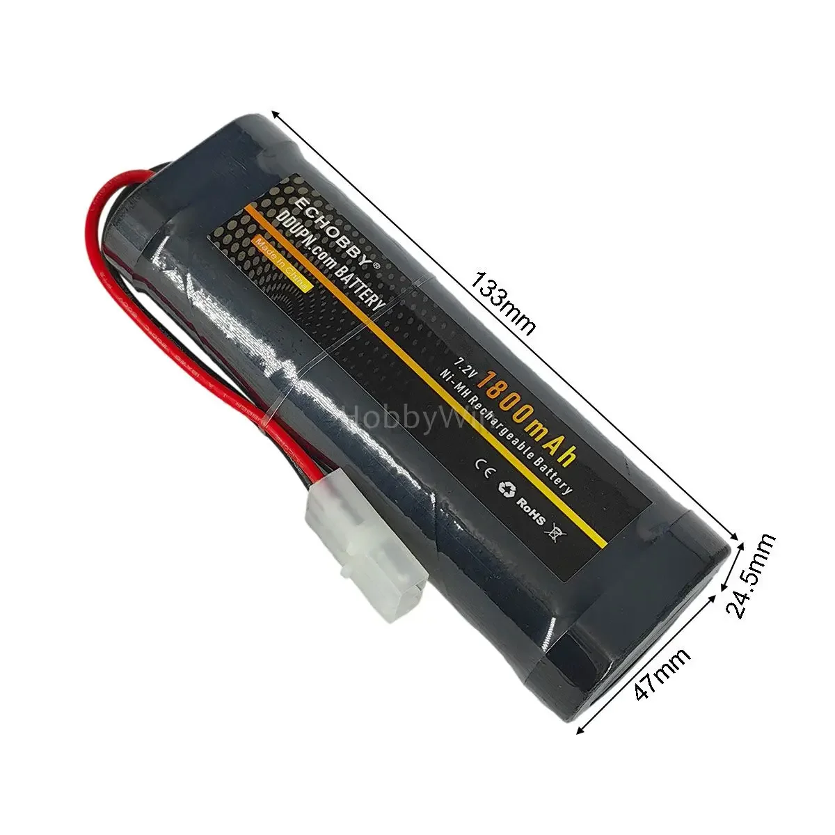 7.2V 1800mAh NiMH Battery Pack KET-2P Nor female plug for RC Car Buggy Truck Boat
7.2V 1800mAh NiMH Battery Pack KET-2P Nor female plug for RC Car Buggy Truck Boat