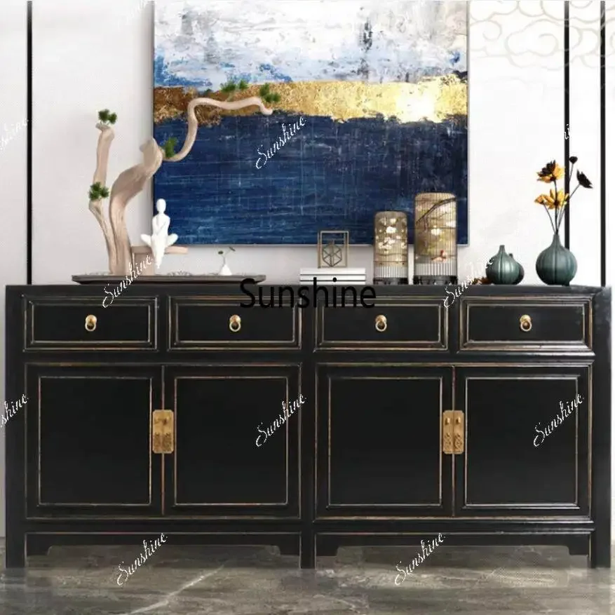 Simple living room entrance decorative cabinet dining side partition cabinet old retro
Simple living room entrance decorative cabinet dining side partition cabinet old retro