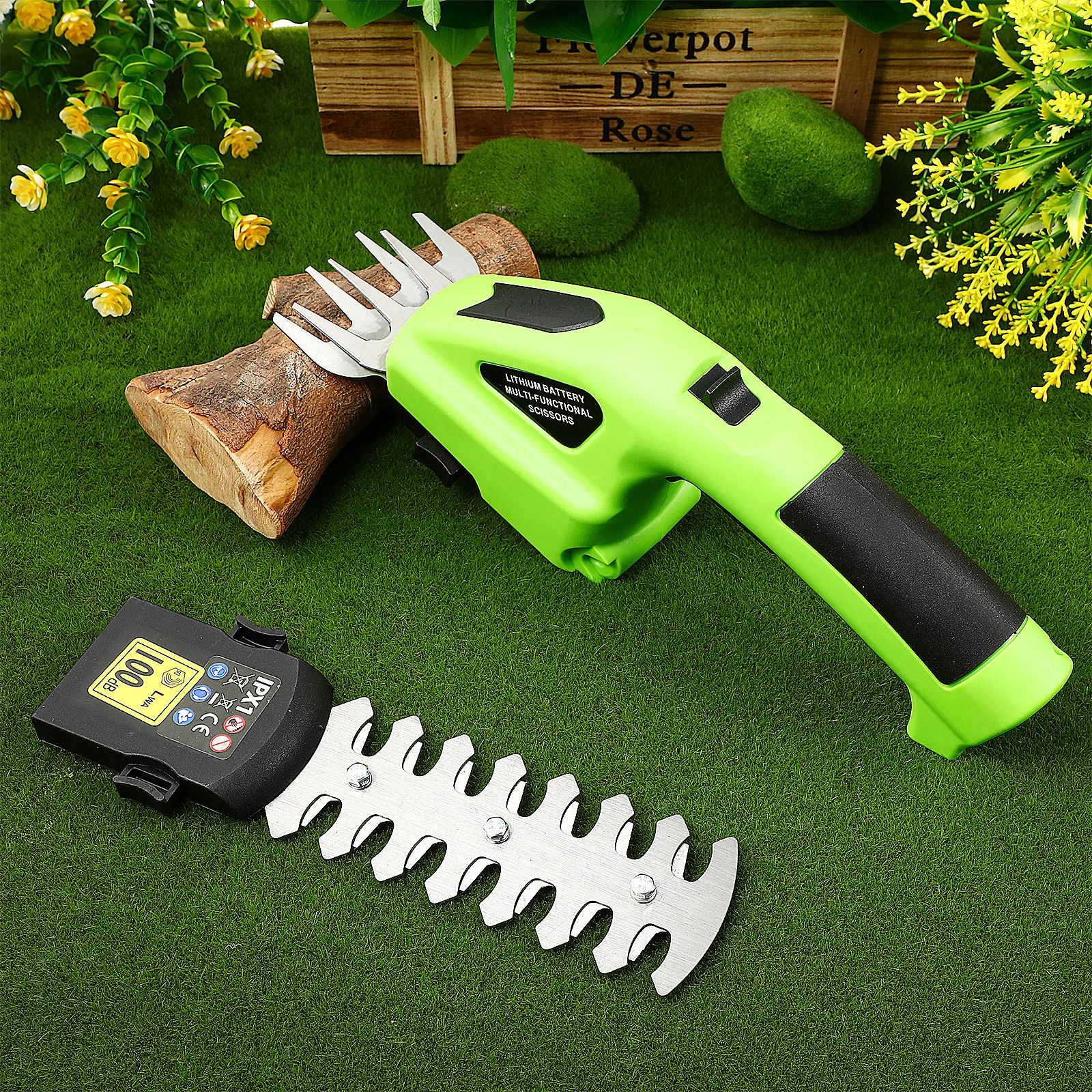 Cordless Electric Hedge Trimmer Heavy Duty Alloy Garden Shears for Precise Branch Cutting Lawn Trimming and Flower Pruning
Cordless Electric Hedge Trimmer Heavy Duty Alloy Garden Shears for Precise Branch Cutting Lawn Trimming and Flower Pruning