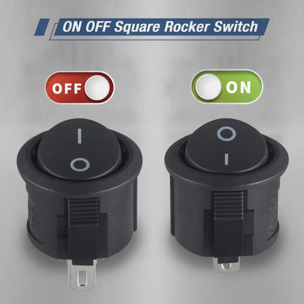 5pcs Black On Off Rocker Switch 2 Pin Mini Round Toggle Switch 3A 250V 6A 125V 15MM Mounting Hole Round Switch for RV Car Truck Boat Marine Vehicle134 bmw e36 audi a3 8p toyota golf 7 peugeot 306 e90 audi a6 c7 fj cruiser bmw f10
5pcs Black On Off Rocker Switch 2 Pin Mini Round Toggle Switch 3A 250V 6A 125V 15MM Mounting Hole Round Switch for RV Car Truck Boat Marine Vehicle134 bmw e36 audi a3 8p toyota golf 7 peugeot 306 e90 audi a6 c7 fj cruiser bmw f10