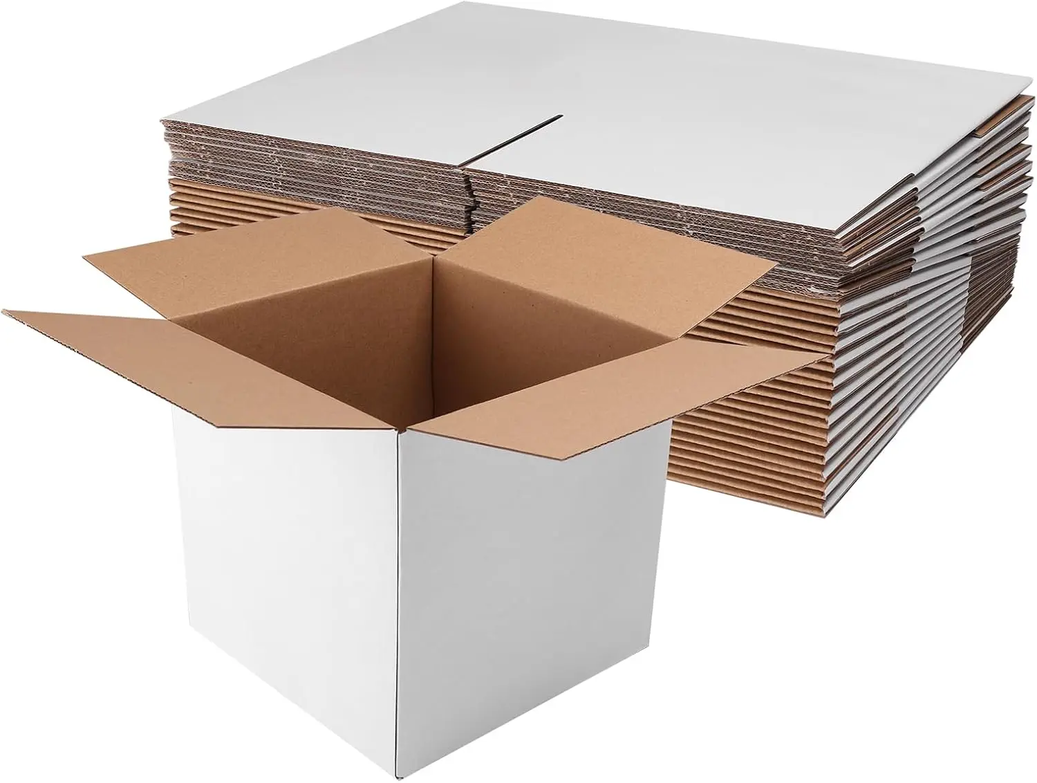 8x8x8 Shipping Boxes Set of 25, White Corrugated Cardboard Box for Small Business Packaging Mailing
8x8x8 Shipping Boxes Set of 25, White Corrugated Cardboard Box for Small Business Packaging Mailing