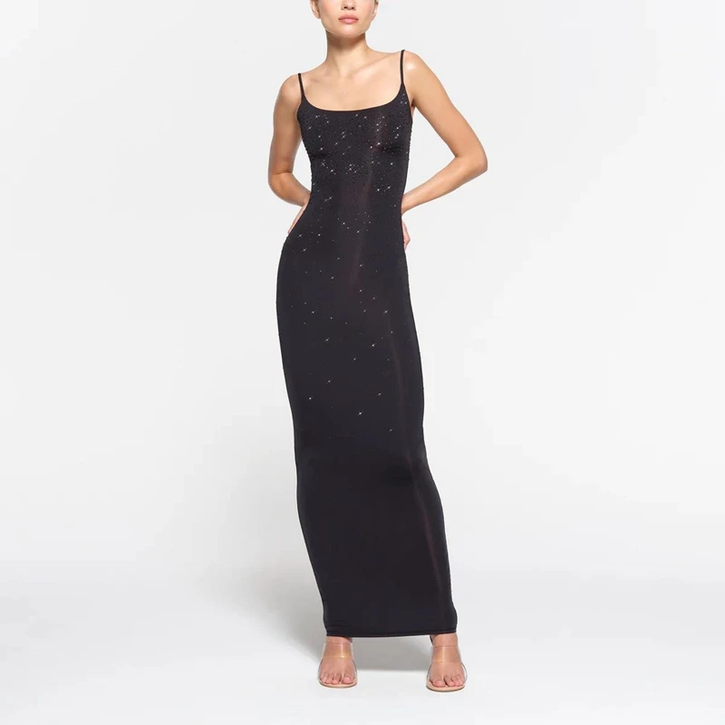 Women's French Dress Sparkling Rhinestone Slim Fit Suspender Dress Spicy Girl Wrap Buttocks Long Skirt
Women's French Dress Sparkling Rhinestone Slim Fit Suspender Dress Spicy Girl Wrap Buttocks Long Skirt