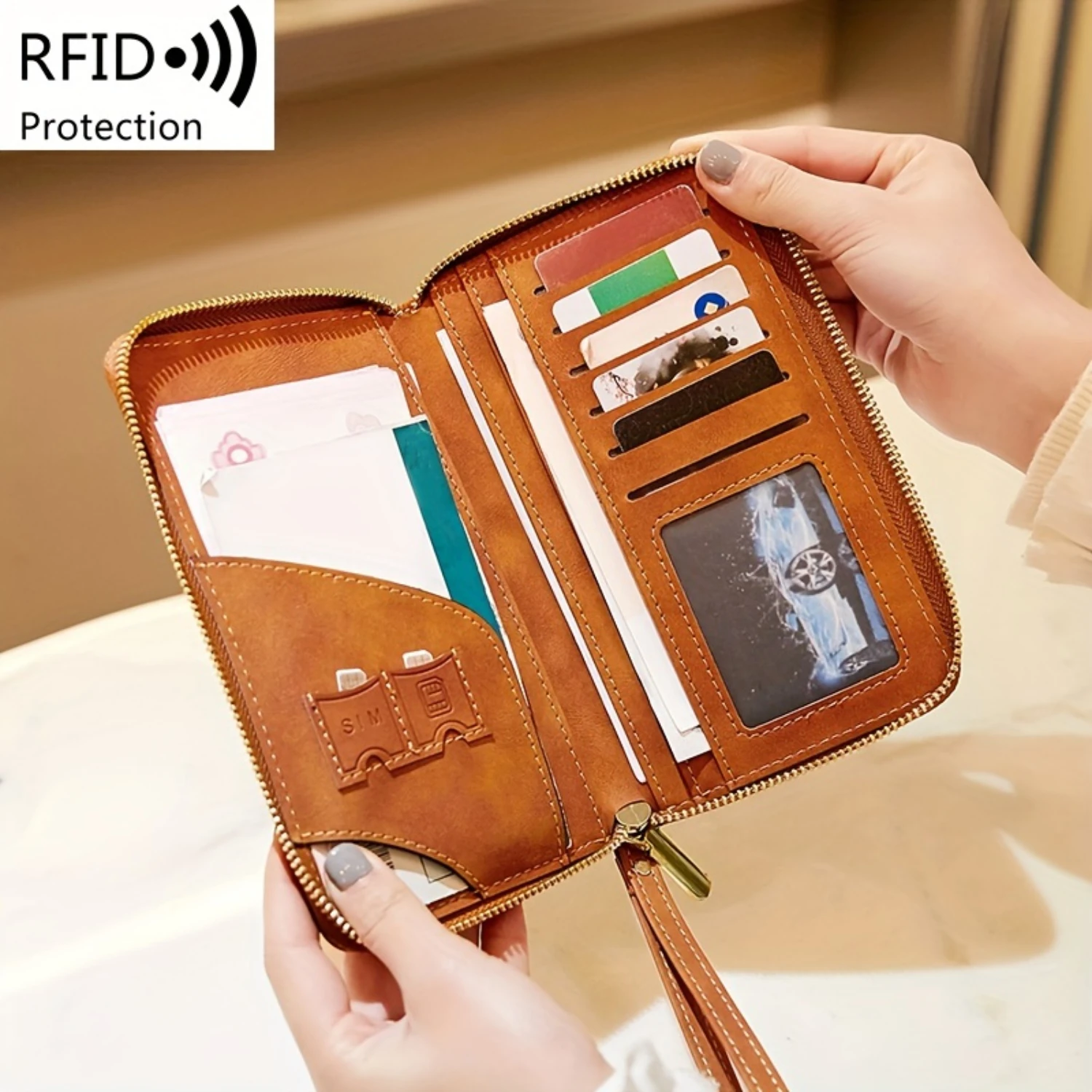 Portable Airplane Passport Holder, Multifunctional Zipper Clutch Long Wallet - Solid Color Travel Essential
Portable Airplane Passport Holder, Multifunctional Zipper Clutch Long Wallet - Solid Color Travel Essential