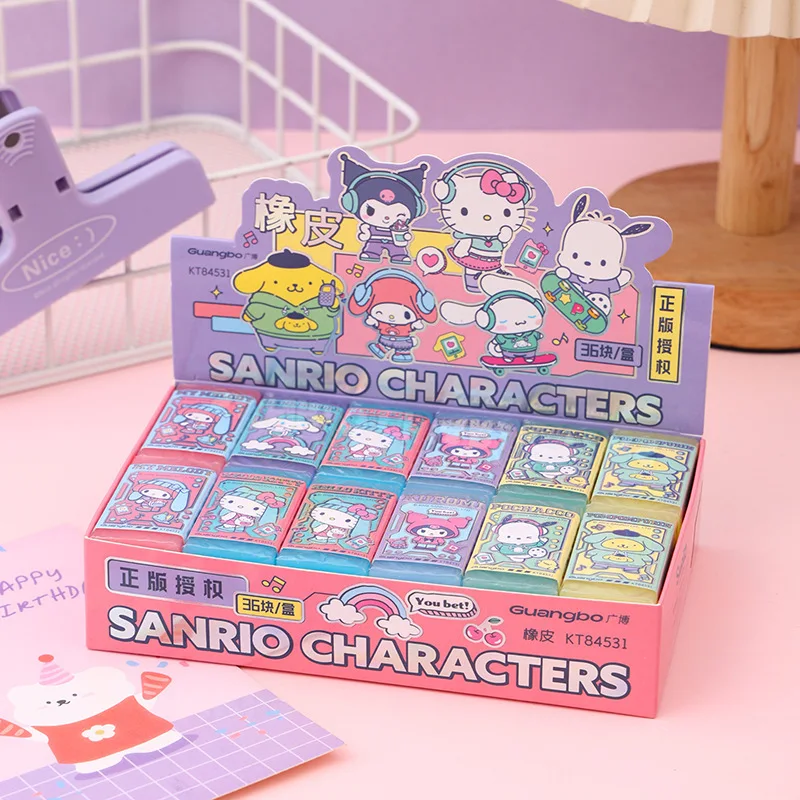 New Sanrio Eraser 36pcs Hellokitty Kuromi Blind Box Students Cartoon Stationery Cute Eraser Clean Rubber Birthday Gift Wholesale
New Sanrio Eraser 36pcs Hellokitty Kuromi Blind Box Students Cartoon Stationery Cute Eraser Clean Rubber Birthday Gift Wholesale
