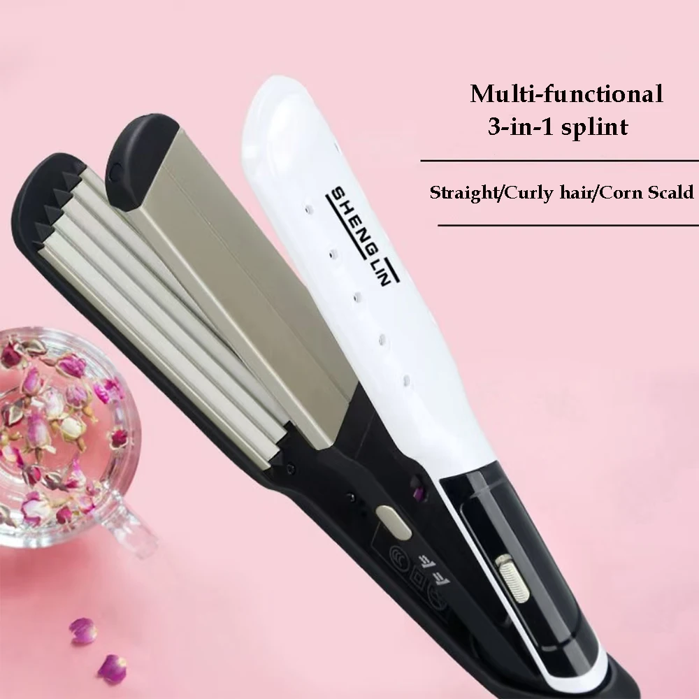 2 in 1 Electric Hair Straightener Curler Splint Flat Iron Corn Clip Straight Curling Iron Plates Corrugation Hair Care
2 in 1 Electric Hair Straightener Curler Splint Flat Iron Corn Clip Straight Curling Iron Plates Corrugation Hair Care