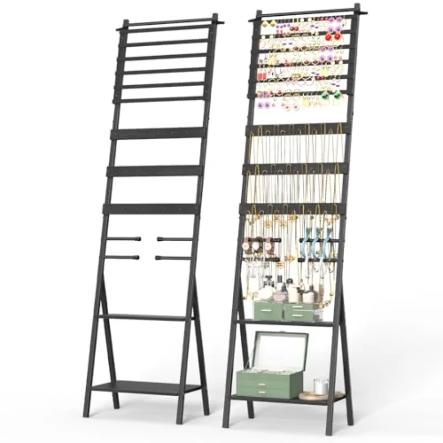 Органайзер для ювелирных изделий, напольная подставка для ювелирных изделий, подставка с держателем для ожерелья, напольная подставка для сережек, высокая шкаф для ювелирных изделий для часов Ri
Органайзер для ювелирных изделий, напольная подставка для ювелирных изделий, подставка с держателем для ожерелья, напольная подставка для сережек, высокая шкаф для ювелирных изделий для часов Ri