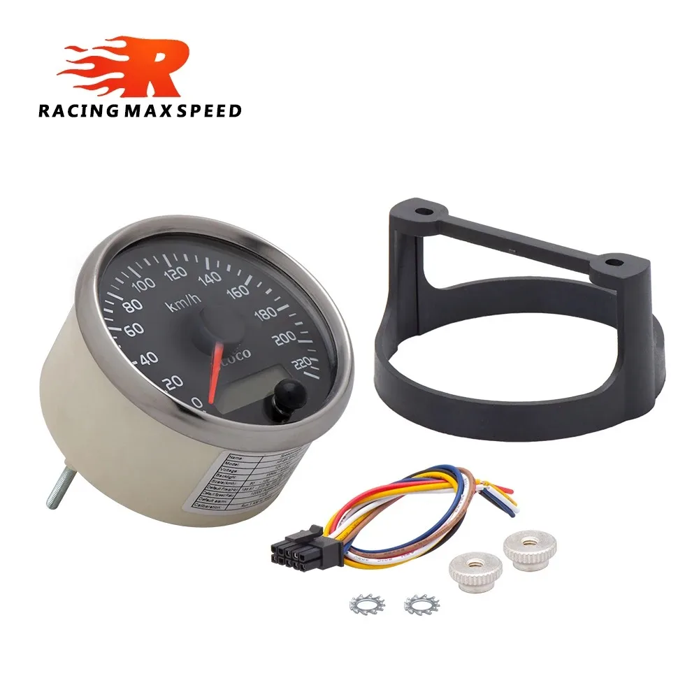 12V/24V Universal 85mm Speedometer 220km/h Speed Gauge Meter With White/Amber Backlight With LCD For Car Truck Boat Motor
12V/24V Universal 85mm Speedometer 220km/h Speed Gauge Meter With White/Amber Backlight With LCD For Car Truck Boat Motor
