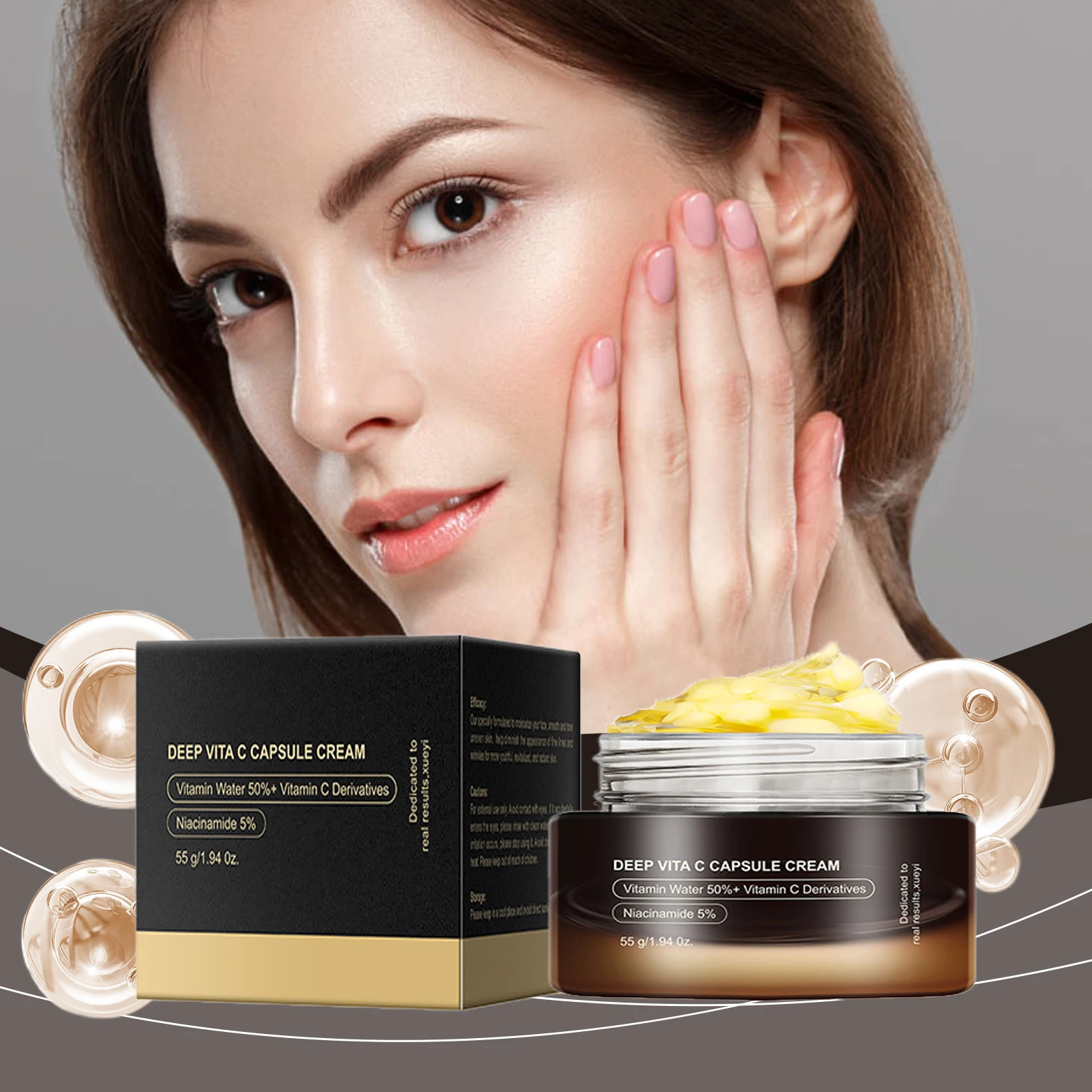Face Moisturizer Golden Capsule Deep Vitamin C Hydrating Gel Antioxidant Protection Anti Wrinkles Lightweight Daily Skin care
Face Moisturizer Golden Capsule Deep Vitamin C Hydrating Gel Antioxidant Protection Anti Wrinkles Lightweight Daily Skin care