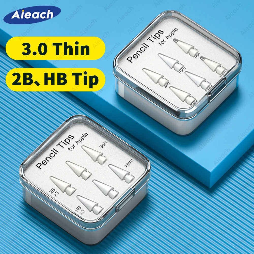 Pencil Tips For Apple Pencil 1st 2nd Generation Double Layer 2B & HB & Thin Tip For Apple Pencil Nib, Enough For 4 Years of Use
Pencil Tips For Apple Pencil 1st 2nd Generation Double Layer 2B & HB & Thin Tip For Apple Pencil Nib, Enough For 4 Years of Use