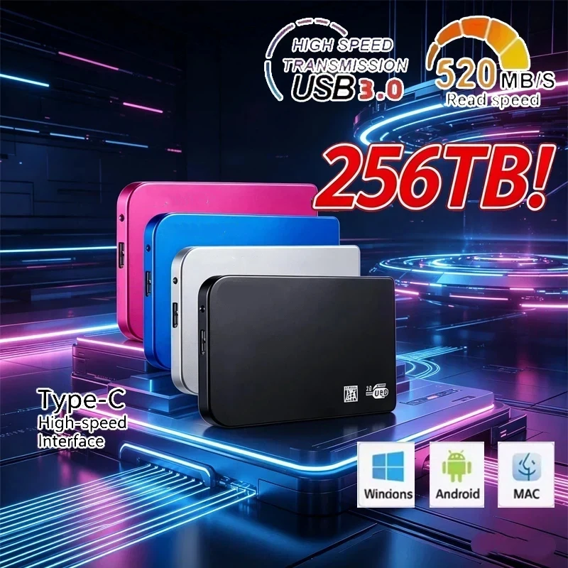 USB 3.0 Enclosure Mobile Hard Drive Cases for SSD 256TB External Storage HDD Box With Cable ABS High-speed SSD
USB 3.0 Enclosure Mobile Hard Drive Cases for SSD 256TB External Storage HDD Box With Cable ABS High-speed SSD