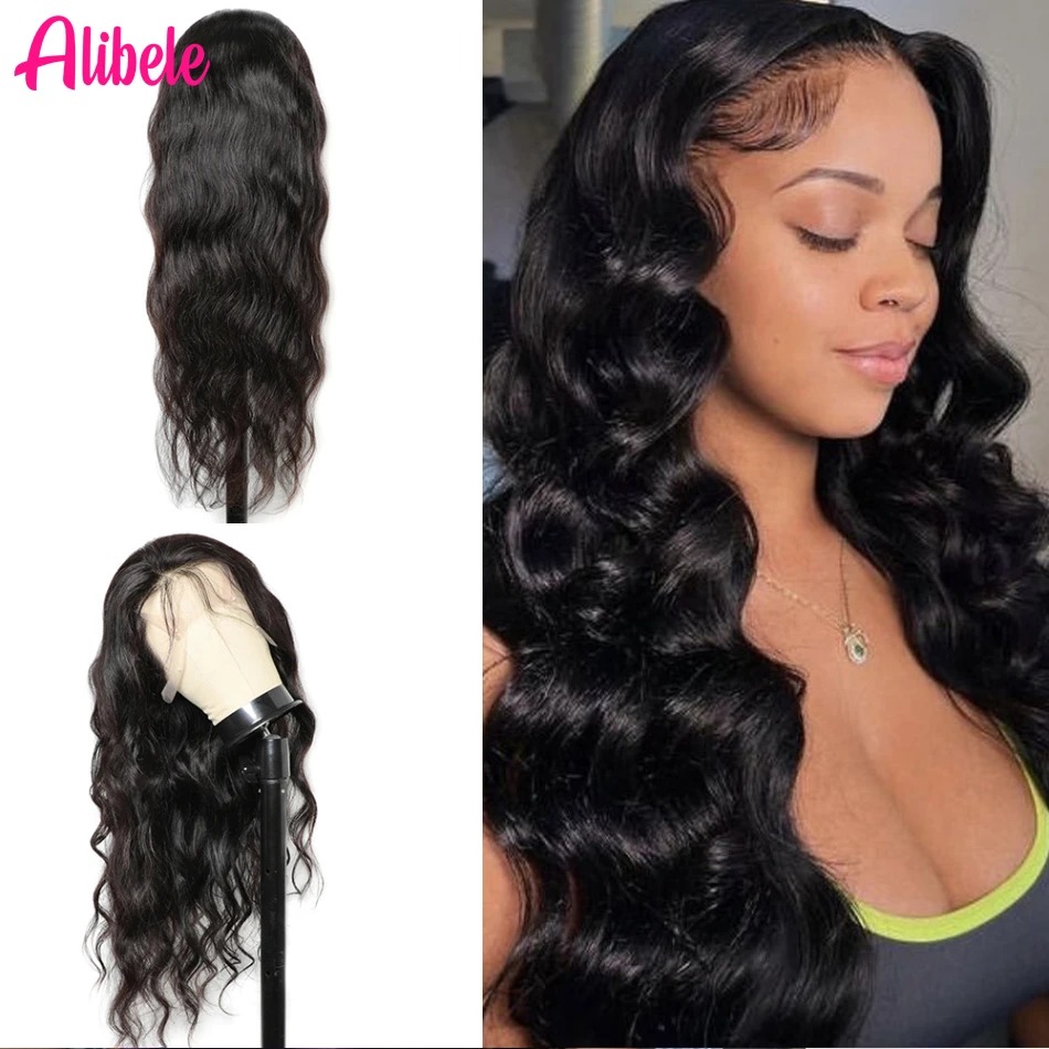 ALIBELE Human Hair Wig Transparent Lace Frontal Wig Body Wave Pre Plucked Natural Black 12A Virgin Hair
ALIBELE Human Hair Wig Transparent Lace Frontal Wig Body Wave Pre Plucked Natural Black 12A Virgin Hair