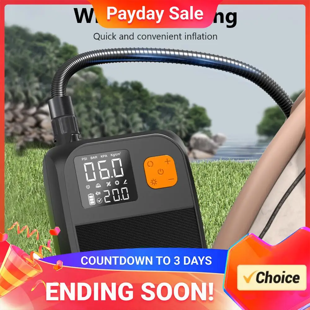 SUP Air Pump Rechargeable Electric Paddle Board Pump 25PSI Portable Electric Pump for Paddle Board Inflatable Boats
SUP Air Pump Rechargeable Electric Paddle Board Pump 25PSI Portable Electric Pump for Paddle Board Inflatable Boats