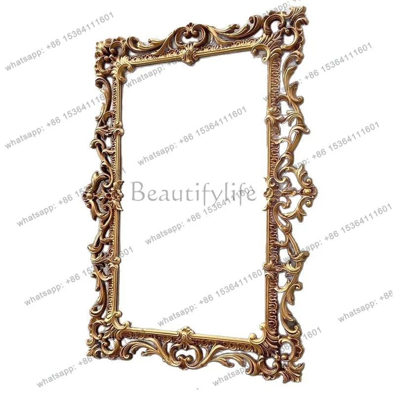 American retro full body mirror French classical carved floor mirror wall-mounted home
American retro full body mirror French classical carved floor mirror wall-mounted home