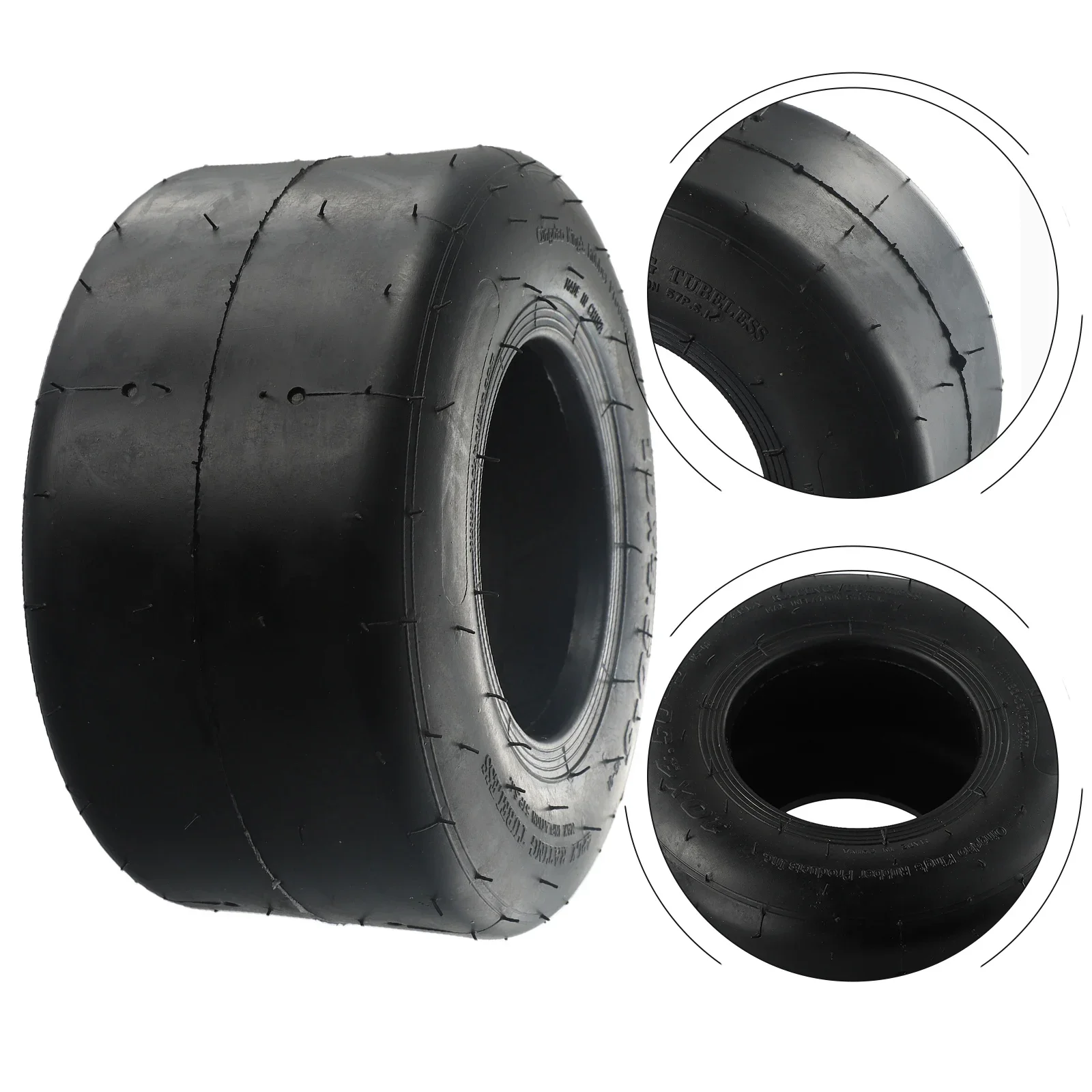 Go Kart Tires Front And Rear Tubeless Tires Wearproof 10x4.50-5/11x7.10-5 Go Kart Replacement Parts For Go Kart
Go Kart Tires Front And Rear Tubeless Tires Wearproof 10x4.50-5/11x7.10-5 Go Kart Replacement Parts For Go Kart