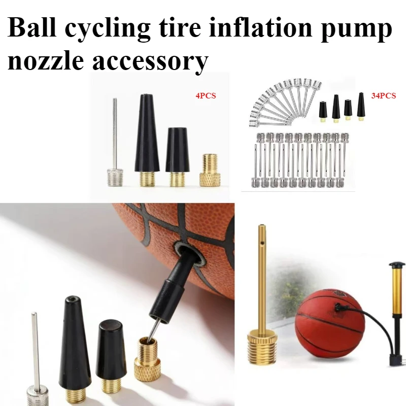 Metal Air Nozzle Set For Basketball Pump Plastic Nozzle Iron Ball Needles Durable Sports Ball Inflation Accessories
Metal Air Nozzle Set For Basketball Pump Plastic Nozzle Iron Ball Needles Durable Sports Ball Inflation Accessories