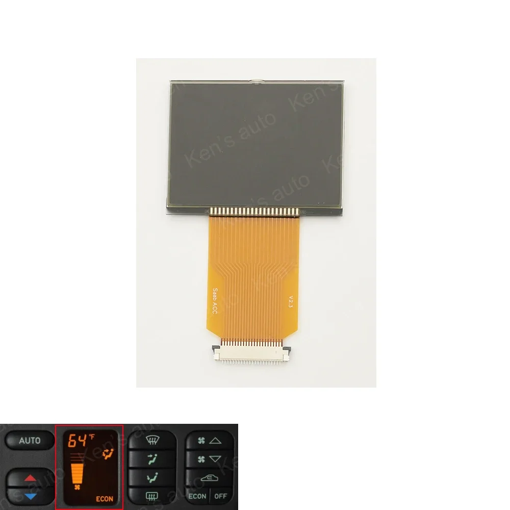 New Climate Control Panel Screen for SAAB 9-3 Cabriolet Air Conditioning LCD Display
New Climate Control Panel Screen for SAAB 9-3 Cabriolet Air Conditioning LCD Display