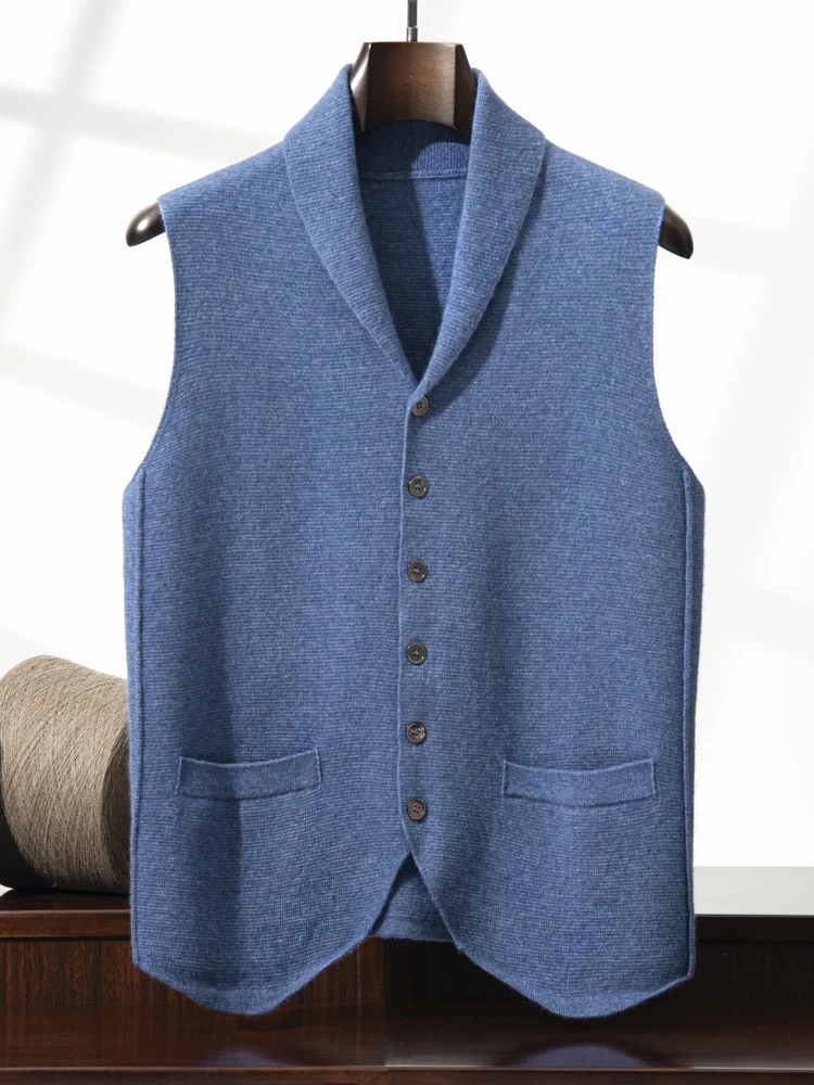 Осень-зима Thiened Camere открытый кардиган мужской свободный жилет на бретельках теплый деловой повседневный вязаный жилет с V-образным вырезом
Осень-зима Thiened Camere открытый кардиган мужской свободный жилет на бретельках теплый деловой повседневный вязаный жилет с V-образным вырезом