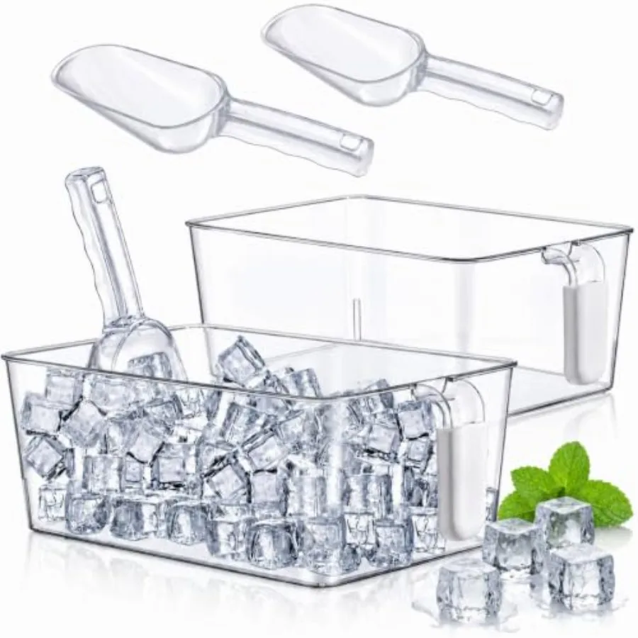 2 Set Clear Ice Storage Bin Bucket for Freezer Flexible Scoop Set Plastic Ice Bin Holder Freezer with Pull out Handle Storage C
2 Set Clear Ice Storage Bin Bucket for Freezer Flexible Scoop Set Plastic Ice Bin Holder Freezer with Pull out Handle Storage C
