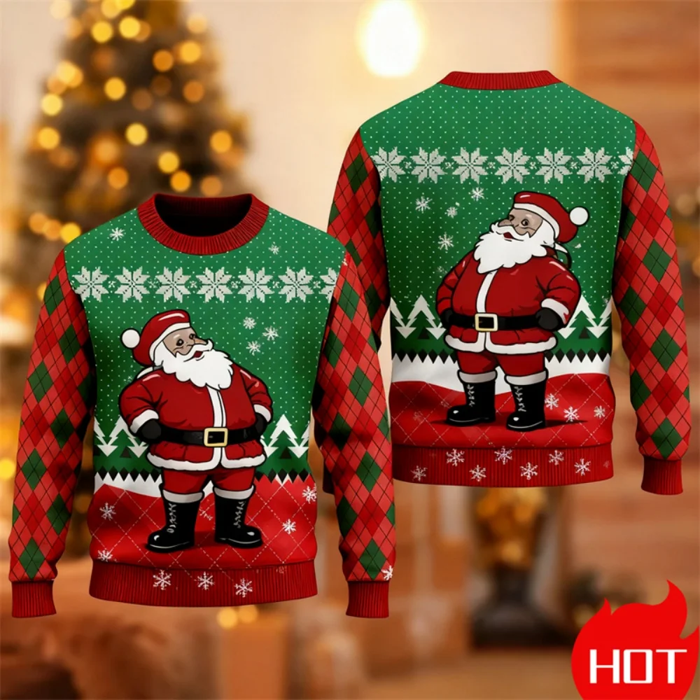 Funny Santa Claus Graphic Ugly Christmas Sweater For Men Fashion Autumn Winter 3D Printed Sweatshirt Casual Oversized Pullovers
Funny Santa Claus Graphic Ugly Christmas Sweater For Men Fashion Autumn Winter 3D Printed Sweatshirt Casual Oversized Pullovers