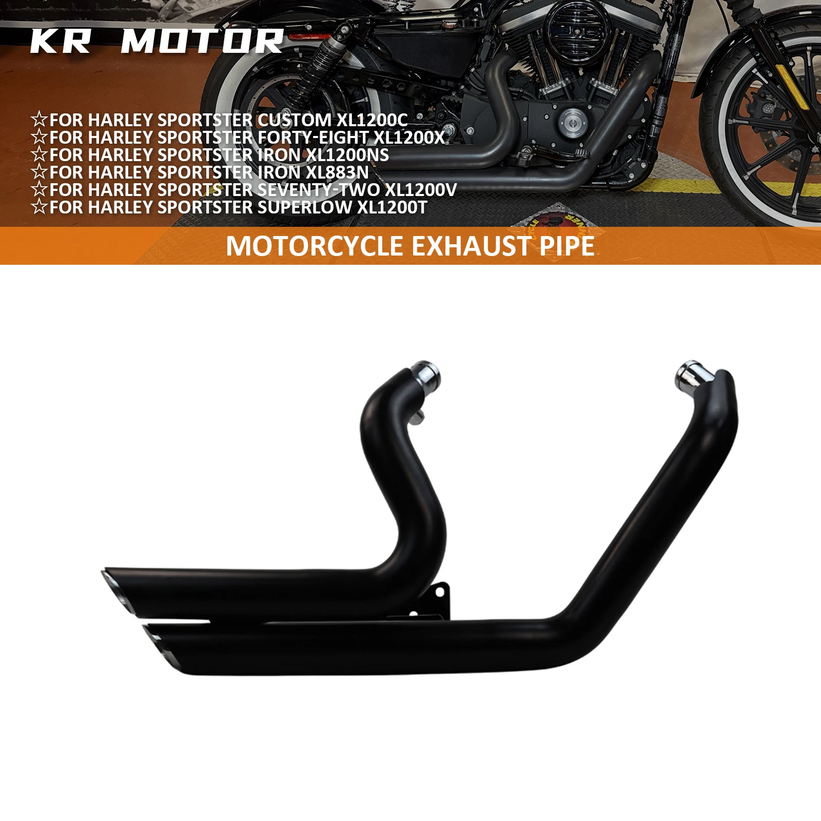 Fit For Harley Sportster Forty-Eight Iron 883 Seventy-Two 1200 2004-2022 Dual Exhaust Twin Slash Cut Muffler Exhaust Full System
Fit For Harley Sportster Forty-Eight Iron 883 Seventy-Two 1200 2004-2022 Dual Exhaust Twin Slash Cut Muffler Exhaust Full System