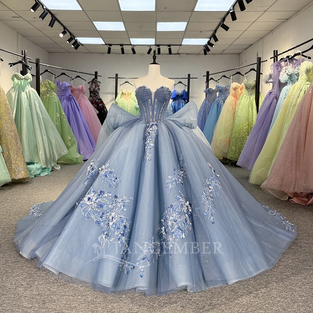 Ball Gown Strapless Organza Dresses for Quinceanera Appliques Elegant Formal Events Party Dress vestidos de 15 años quinceañeras
Ball Gown Strapless Organza Dresses for Quinceanera Appliques Elegant Formal Events Party Dress vestidos de 15 años quinceañeras