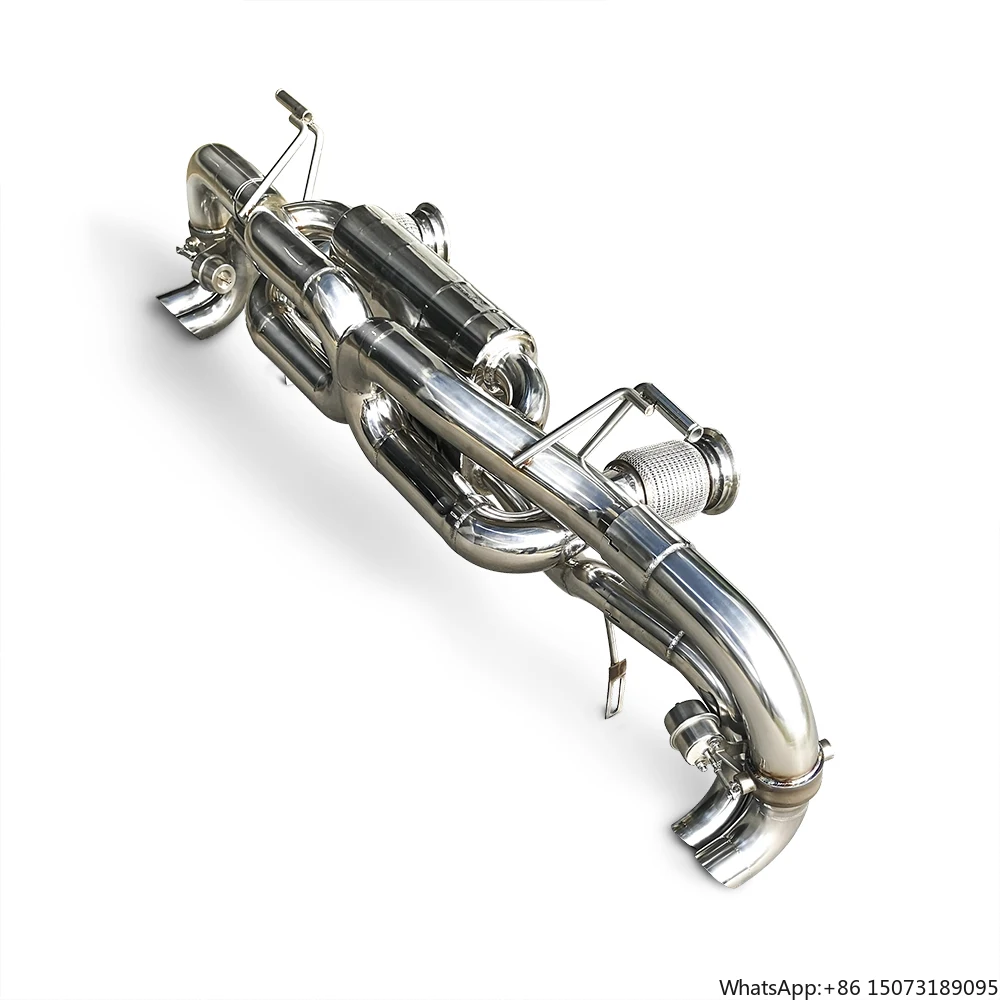 High Quality Stainless Steel Escape Exhaust Pipe with Valve Catback Exhaust Pipe System Suitable for R8 V10 5.2L 2008-2016
High Quality Stainless Steel Escape Exhaust Pipe with Valve Catback Exhaust Pipe System Suitable for R8 V10 5.2L 2008-2016