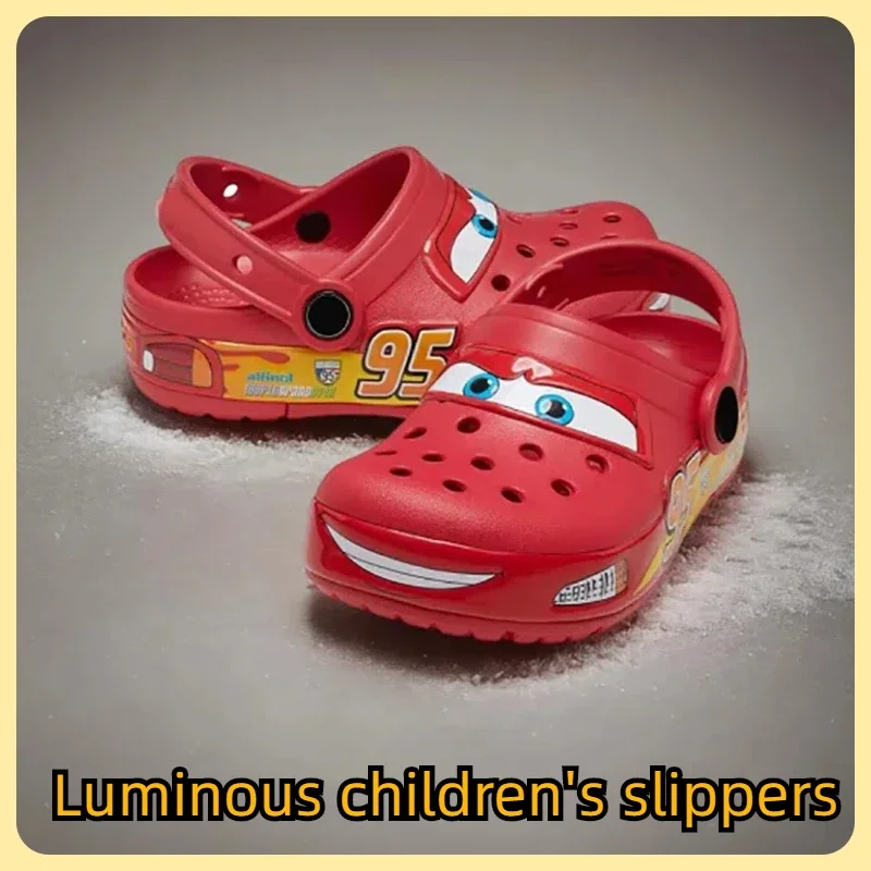 Милые Мультяшные Lightninged McQueen, однотонные водонепроницаемые тапочки, уличные сандалии, Повседневная дышащая обувь из ЭВА с ремешком на щиколотке для детей
Милые Мультяшные Lightninged McQueen, однотонные водонепроницаемые тапочки, уличные сандалии, Повседневная дышащая обувь из ЭВА с ремешком на щиколотке для детей