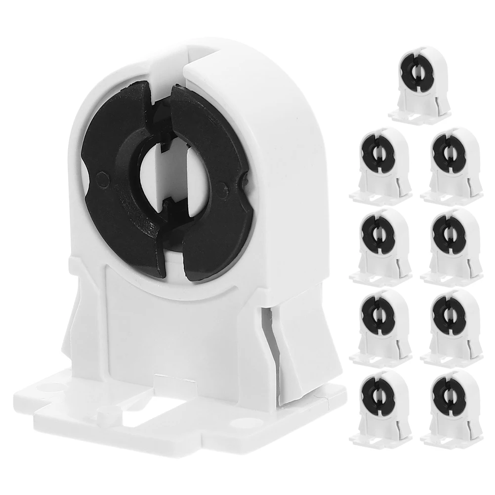 10pcs Lamp Holder Fluorescent Tube Clips Base Light Fixture Sockets Replacement Testing Seat Clamp Parts LED Mounting
10pcs Lamp Holder Fluorescent Tube Clips Base Light Fixture Sockets Replacement Testing Seat Clamp Parts LED Mounting