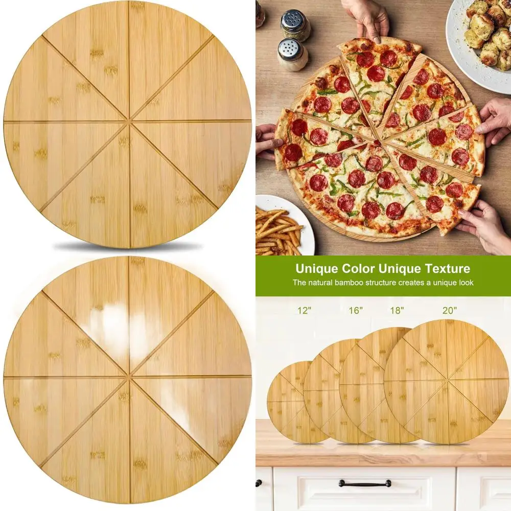 Extra Large 20 Double-Sided Bamboo Pizza Cutting Board with Serving Tray
Extra Large 20 Double-Sided Bamboo Pizza Cutting Board with Serving Tray