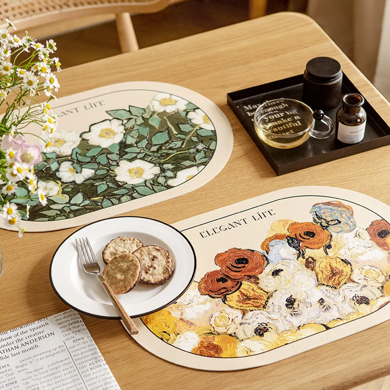 Flower Placemats for Dining Table,Dinner Mats, Easy Clean,Kitchen,Wedding Party,Famous Oil Painting Series,Colorful,Set of 2
Flower Placemats for Dining Table,Dinner Mats, Easy Clean,Kitchen,Wedding Party,Famous Oil Painting Series,Colorful,Set of 2