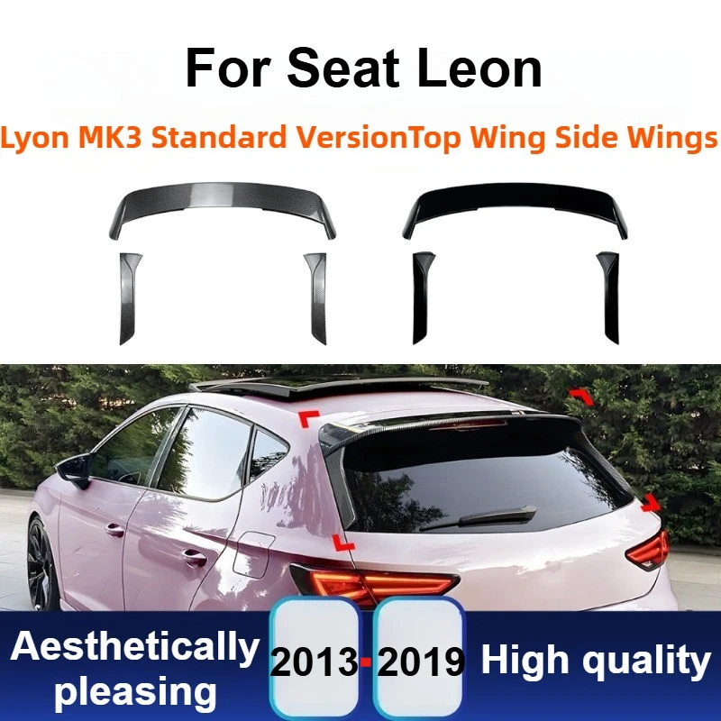 For Seat Leon MK3 Standard 2013-2019 Rear Roof Spoiler Tail Wing Side Fins Trim Body Kit Exterior Tuning Modification Accessory
For Seat Leon MK3 Standard 2013-2019 Rear Roof Spoiler Tail Wing Side Fins Trim Body Kit Exterior Tuning Modification Accessory