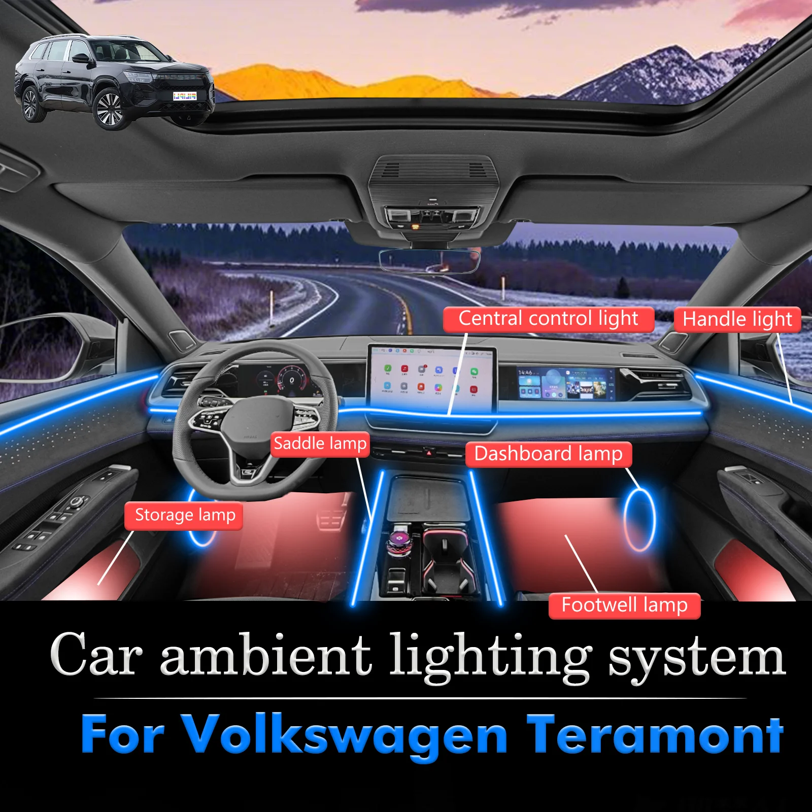 Для Volkswagen Teramont RGB 64 цвета светодиодный умный пульт дистанционного управления салона автомобиля окружающее освещение энергосберегающий эффективный комплект ламп
Для Volkswagen Teramont RGB 64 цвета светодиодный умный пульт дистанционного управления салона автомобиля окружающее освещение энергосберегающий эффективный комплект ламп