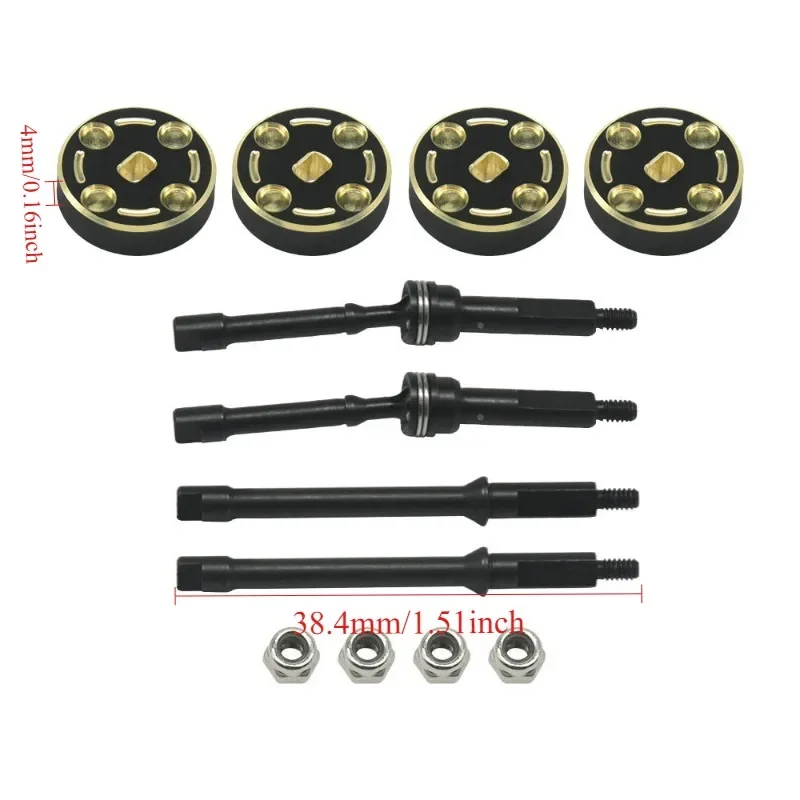 1144 Steel Hardening +4mm CVD with Brass +4mm Weight 4pcs/set for SCX30 Cars Upgrade Parts 8pcs/set
1144 Steel Hardening +4mm CVD with Brass +4mm Weight 4pcs/set for SCX30 Cars Upgrade Parts 8pcs/set