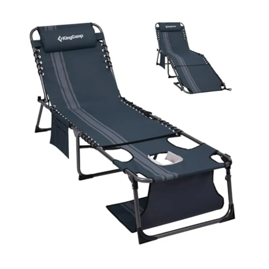 Outdoor lounge chair with face hole, steel frame, beige, supports 400 lbs and adjusts to 5 positions for beach, patio, pool, or
Outdoor lounge chair with face hole, steel frame, beige, supports 400 lbs and adjusts to 5 positions for beach, patio, pool, or