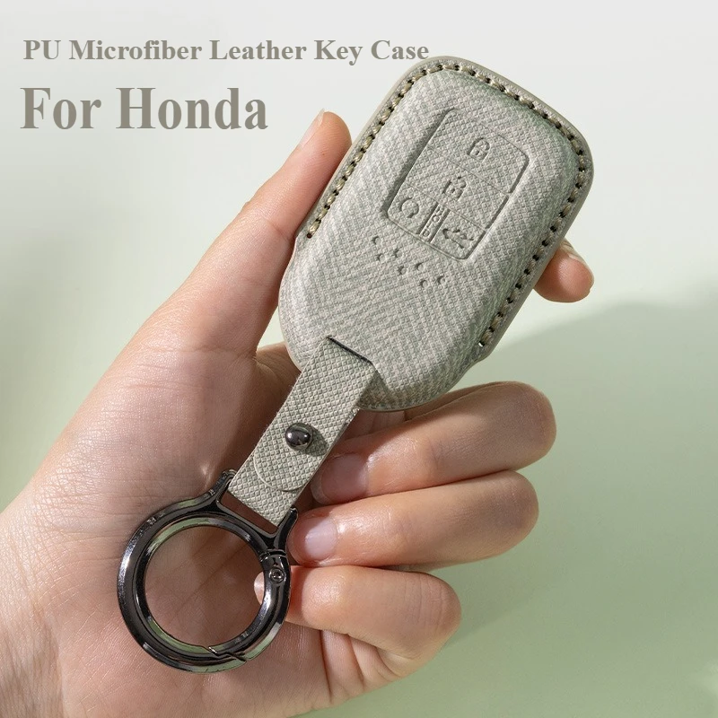 PU Microfiber Leather Key Case Cover For Honda CR-V Vezel XR-V Integra HR-V Breeze Civic UR-V Accord Crider 24 Protective Shell
PU Microfiber Leather Key Case Cover For Honda CR-V Vezel XR-V Integra HR-V Breeze Civic UR-V Accord Crider 24 Protective Shell