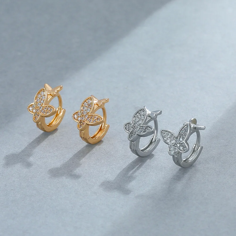 Korean Style Simple Cross Gold Color Metal Crystal Women Earrings Fashion Butterfly Delicate Jewelry Birthday Party Gift
Korean Style Simple Cross Gold Color Metal Crystal Women Earrings Fashion Butterfly Delicate Jewelry Birthday Party Gift