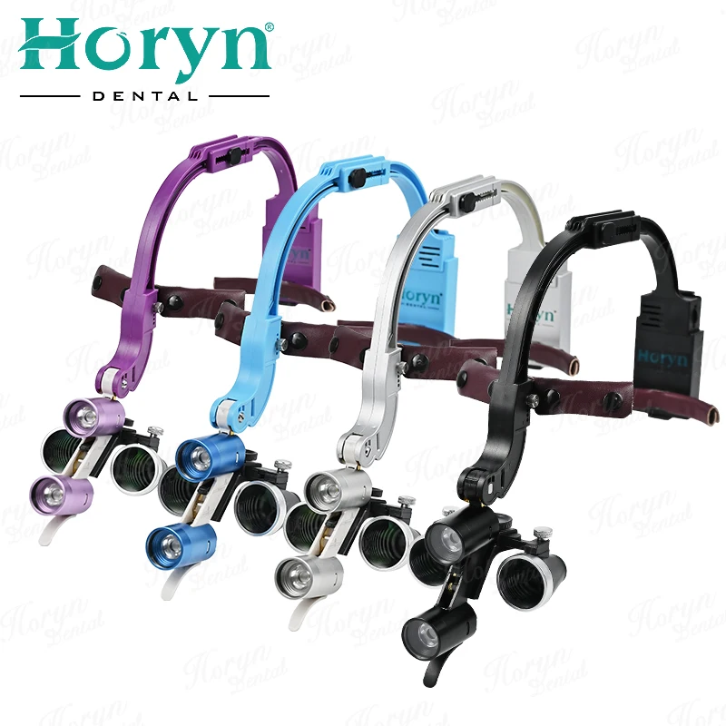 D ental 5W Wireless LED Loupes Headband Magnifier Glasses 2.5X 3.5X Surgical Headlight Lamp with Metal Case 
D ental 5W Wireless LED Loupes Headband Magnifier Glasses 2.5X 3.5X Surgical Headlight Lamp with Metal Case