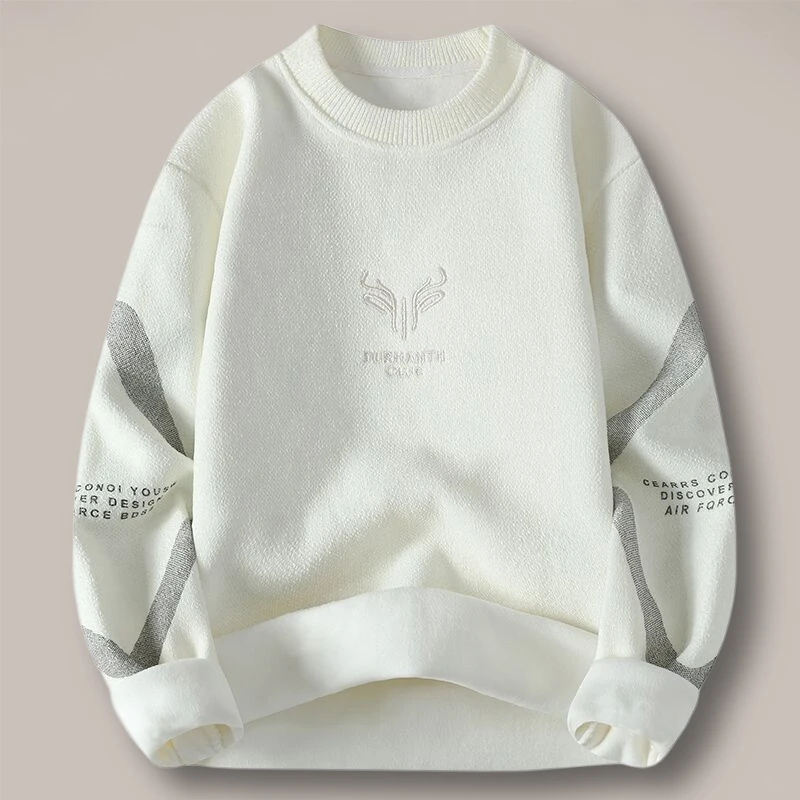 Мужской утепленный флисовый свитер с круглым вырезом для осени и зимы, универсальный, вязаный, для молодежи и студентов
Мужской утепленный флисовый свитер с круглым вырезом для осени и зимы, универсальный, вязаный, для молодежи и студентов