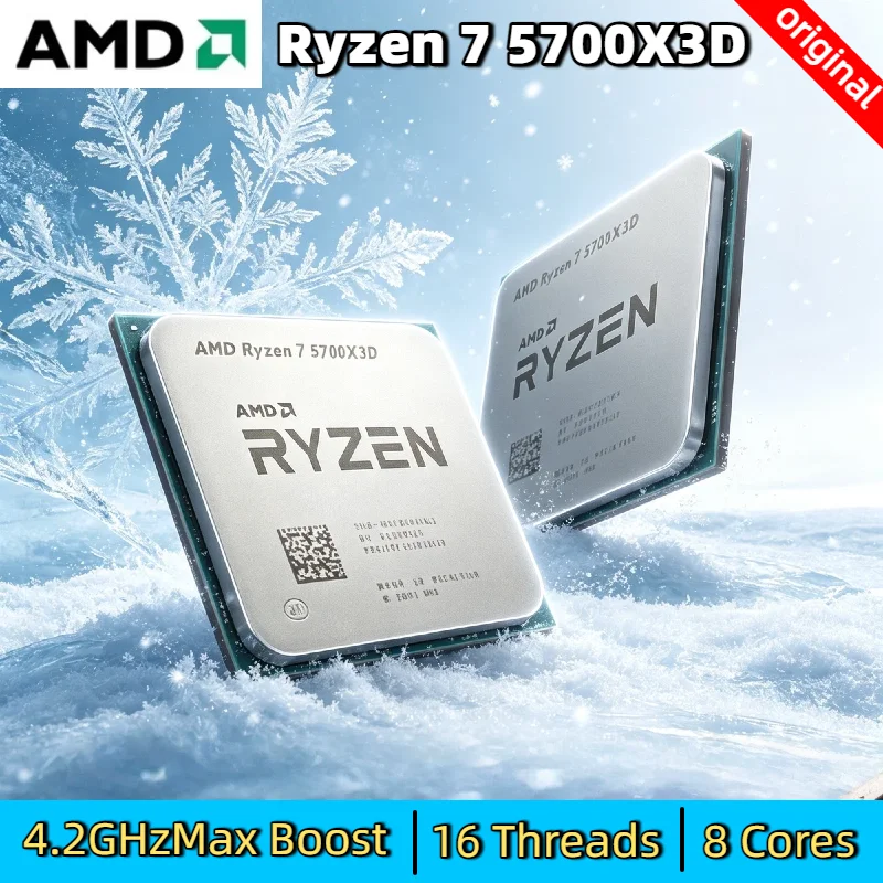 8 Cores 16 Threads AMD Ryzen 7 5700X3D Bulk CPU 3 GHz Up to 4.1 GHz 105W for X570 B550 AM4 CPU DDR4 Ryzen 5000 Series Pro
8 Cores 16 Threads AMD Ryzen 7 5700X3D Bulk CPU 3 GHz Up to 4.1 GHz 105W for X570 B550 AM4 CPU DDR4 Ryzen 5000 Series Pro
