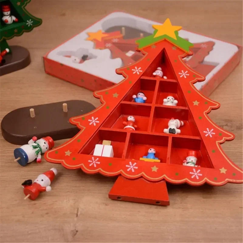 Christmas Decorations Wooden Christmas Tree Creative Scene Layout Ornaments Three-dimensional Red Xmas Table Desktop Decoration 
Christmas Decorations Wooden Christmas Tree Creative Scene Layout Ornaments Three-dimensional Red Xmas Table Desktop Decoration
