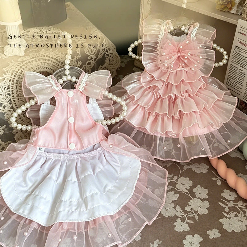 Cute Sweet Pink Layered Cake Skirt for Cats and Dogs Flowy Bowknot Party Dress Elegant Puppy Kitten Outfit Photoshoot Costume
Cute Sweet Pink Layered Cake Skirt for Cats and Dogs Flowy Bowknot Party Dress Elegant Puppy Kitten Outfit Photoshoot Costume